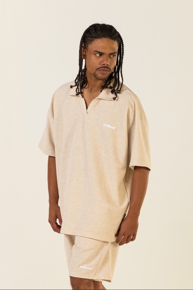 Camiseta Oversized Gola Polo Ecológica Yellowl